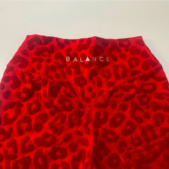 Balance Athletica Vitality Red Suede Leopard Legging - Picture 3 of 4